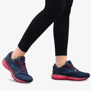 BROOKS Ghost 12 Running Shoes Sneakers Navy Blue Women’s Size 9 Width Medium B